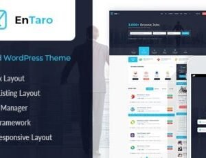 Entaro – Job Portal WordPress Theme 3.25