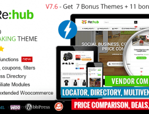 REHub – Price Comparison, Multi Vendor Store Theme 18.9.8