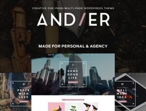 Andier – Responsive One Page & Multi Page Portfolio Theme 1.2.2