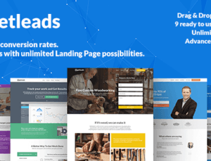 Getleads High-Performance Landing Page WordPress Theme 2.4